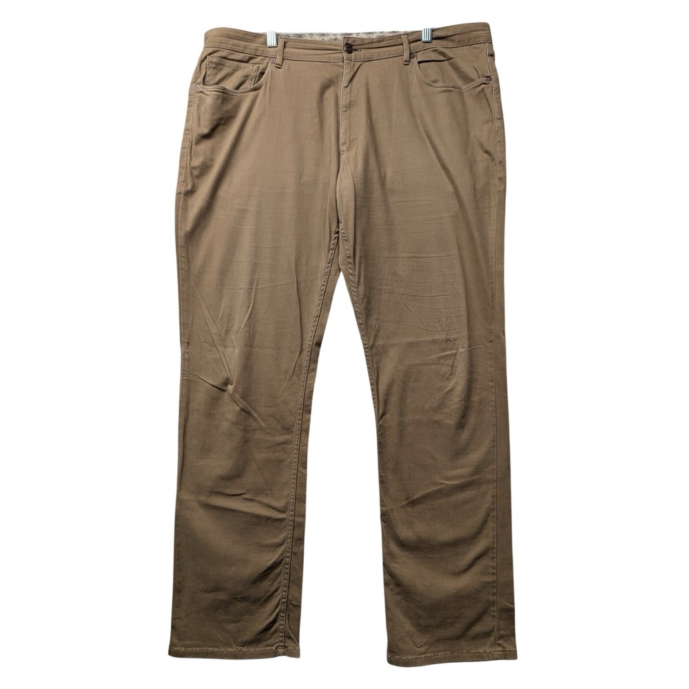Pendleton 5-Pocket Pants Mens 40 Tan Straight Leg Khaki Chino Southwestern Trim